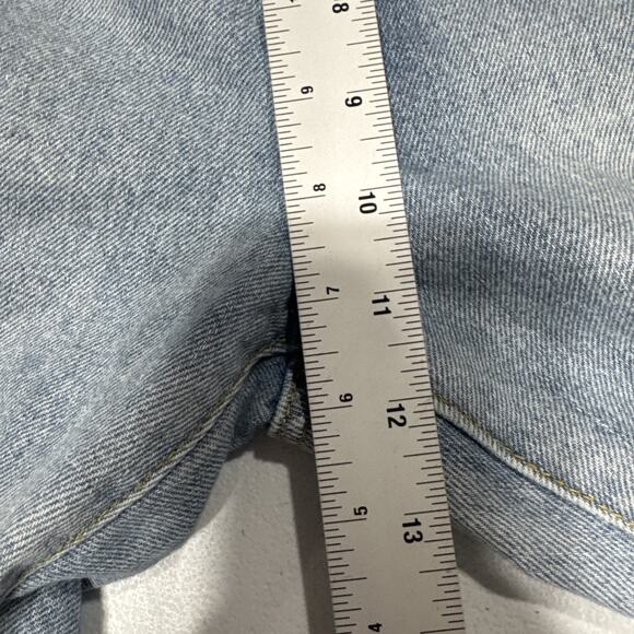 Missguided Womens Jeans Sz 2L High Rise Straight Leg Light Wash Blue Denim Pants - Picture 12 of 15